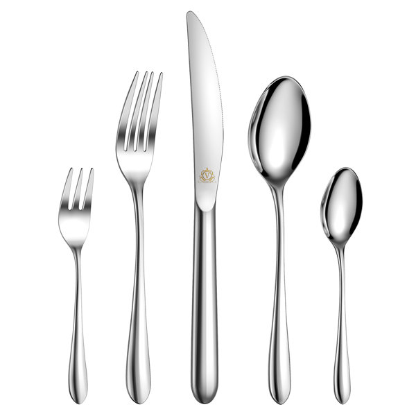 Orren Ellis Stainless Steel Flatware Set Service for 6 & Reviews